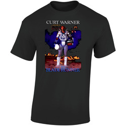 Retro Seattle Football Curt Warner The Blade Runner Retro Graphic Unisex Cotton Black T Shirt