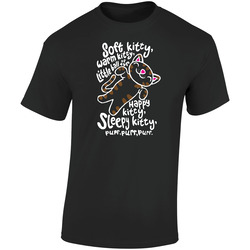 Bigbang Theory- Soft Kitty-black Woman - Fit Retro Graphic Unisex Cotton Black T Shirt