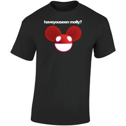 Deadmau5 Vs Madonna Molly Retro Graphic Unisex Cotton Black T Shirt