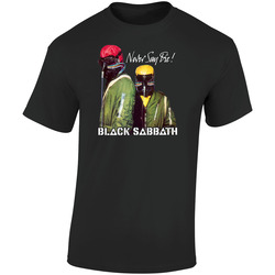 Sabbat Neversay Retro Graphic Unisex Cotton Black T Shirt