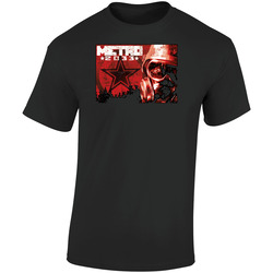 Metro 2033 Video Game Retro Graphic Unisex Cotton Black T Shirt