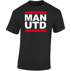 Man Utd Soccer Football Epl 19 Retro Graphic Unisex Cotton Black T Shirt