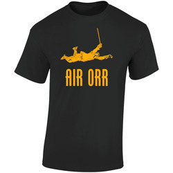 Air Orr Hockey Boston Retro Graphic Unisex Cotton Black T Shirt