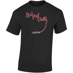 New York Dolls Punk Rock Retro Retro Graphic Unisex Cotton Black T Shirt