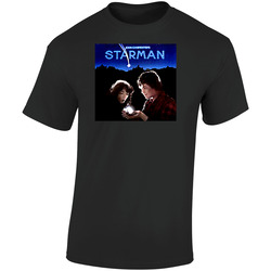 Starman 80s Sci Fi Movie Retro Graphic Unisex Cotton Black T Shirt
