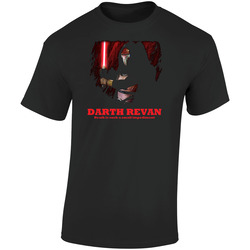 Darth Revan Sith Star Wars Retro Graphic Unisex Cotton Black T Shirt