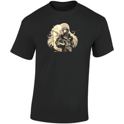 Cool Daft Punk Intersella 5555 Retro Graphic Unisex Cotton Black T Shirt