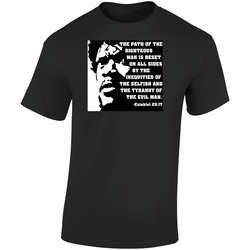 Pulp Fiction Eziekiel Quote Retro Graphic Unisex Cotton Black T Shirt
