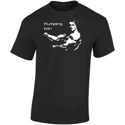 Pumping Iron Arnold Movie Retro Graphic Unisex Cotton Black T Shirt