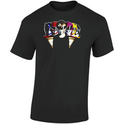 Mighty Morphin Power Rangers Classic Retro Graphic Unisex Cotton Black T Shirt