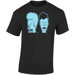 Beavis And Butthead Mtv Cartoon Retro 90s Retro Graphic Unisex Cotton Black T Shirt