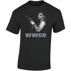 Snake Plissken Escape From Ny Retro Wwsd Retro Graphic Unisex Cotton Black T Shirt