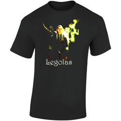 The Lord Of The Rings Legolas Fantasy Retro Graphic Unisex Cotton Black T Shirt