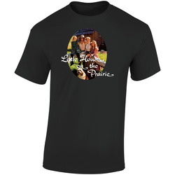 Little House On The Prairie Ingalls Family Retro Graphic Unisex Cotton Black T Shirt