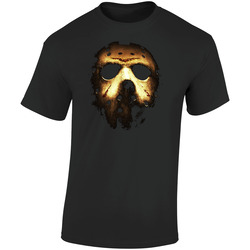 Friday The 13th Jason Horror Classic Cult Movie Retro Graphic Unisex Cotton Black T Shirt