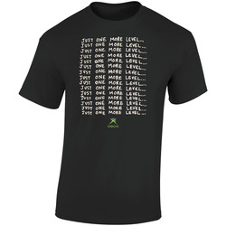 One More Level Xbox Retro Graphic Unisex Cotton Black T Shirt