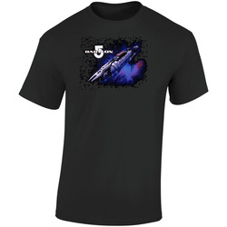 Babylon 5 Sci Fi Cult Tv Show Retro Graphic Unisex Cotton Black T Shirt