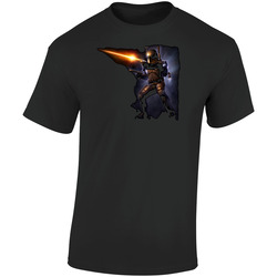 Jango Fett Retro Graphic Unisex Cotton Black T Shirt