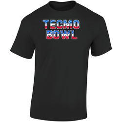 Classic Nintendo Tecmo Bowl Retro Graphic Unisex Cotton Black T Shirt