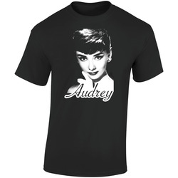 Audrey Hepburn Breakfast At Tiffanys Retro Graphic Unisex Cotton Black T Shirt