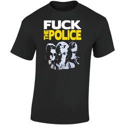 F The Police Funny Music Retro Anti Retro Graphic Unisex Cotton Black T Shirt