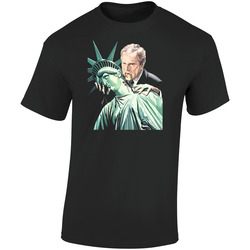 Anti Bush Political Funny Vampire Parody Retro Graphic Unisex Cotton Black T Shirt