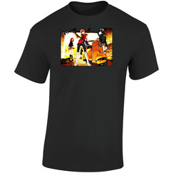 Furi Kuri Anime Retro Graphic Unisex Cotton Black T Shirt