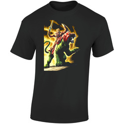 He Man And Battle Cat Cool Classic Retro Graphic Unisex Cotton Black T Shirt