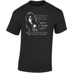 Waynes World Alice Cooper Movie Quote Retro Graphic Unisex Cotton Black T Shirt