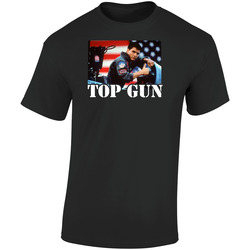Top Gun Retro Graphic Unisex Cotton Black T Shirt