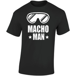 Macho Man Retro Wresting Retro Graphic Unisex Cotton Black T Shirt