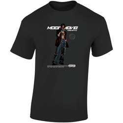 Moon Movie Retro Graphic Unisex Cotton Black T Shirt