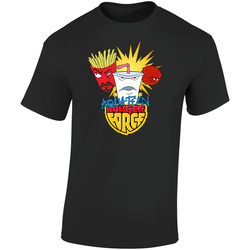 Aqua Teen Hunger Force -1 Black Flat Retro Graphic Unisex Cotton Black T Shirt