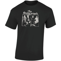 Replacment Retro Graphic Unisex Cotton Black T Shirt