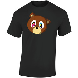 A Kadt - Bear 1 300815 Retro Graphic Unisex Cotton Black T Shirt