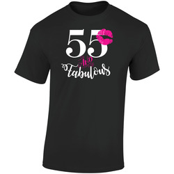 55 Fabulous Retro Graphic Unisex Cotton Black T Shirt