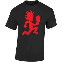 Insane Clown Posse Red Hatchetman Hip Hop Men's Black Retro Graphic Unisex Cotton Black T Shirt