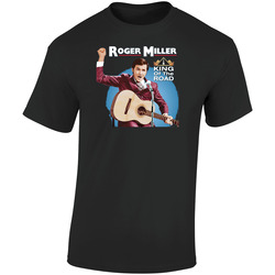 Roger Miller Retro Graphic Unisex Cotton Black T Shirt