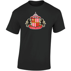 Sunderland Afc Sports Pig In Retro Graphic Unisex Cotton Black T Shirt