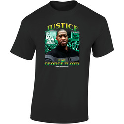Justice Floyd Demo Retro Graphic Unisex Cotton Black T Shirt