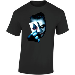 Heath Ledger Joker Dark Knightt Retro Graphic Unisex Cotton Black T Shirt