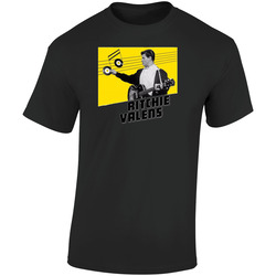 Ritchie Valens Retro Graphic Unisex Cotton Black T Shirt