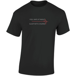 Nurse Tee  Retro Graphic Unisex Cotton Black T Shirt