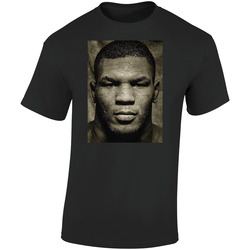 Vintage Mike Tyson Photograph Retro Graphic Unisex Cotton Black T Shirt