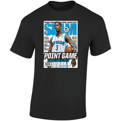 Slam Magazine Issue 124 Chris Paul Popular Basketball Magazine Grunge Look Retro Graphic Unisex Cotton Black T Shirt