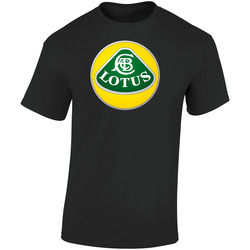 Lotus 9kf15559 A Retro Graphic Unisex Cotton Black T Shirt