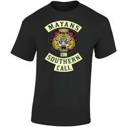 Mayans Southern Cali Sons Of Anarchy Spinoff Jacket Retro Graphic Unisex Cotton Black T Shirt
