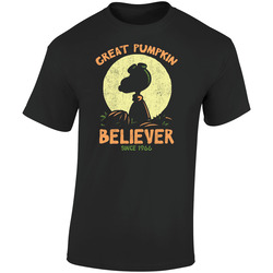 Great Pumpkin Believer Since 1966 Charlie Brown Snoopy Halloween Retro Graphic Unisex Cotton Black T Shirt