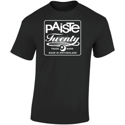 Paiste Cymbals 3 Retro Graphic Unisex Soft Cotton Black T Shirt