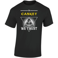 In Caskey We Trust Hip Hop Artist Fan Retro Graphic Unisex Soft Cotton Black T Shirt